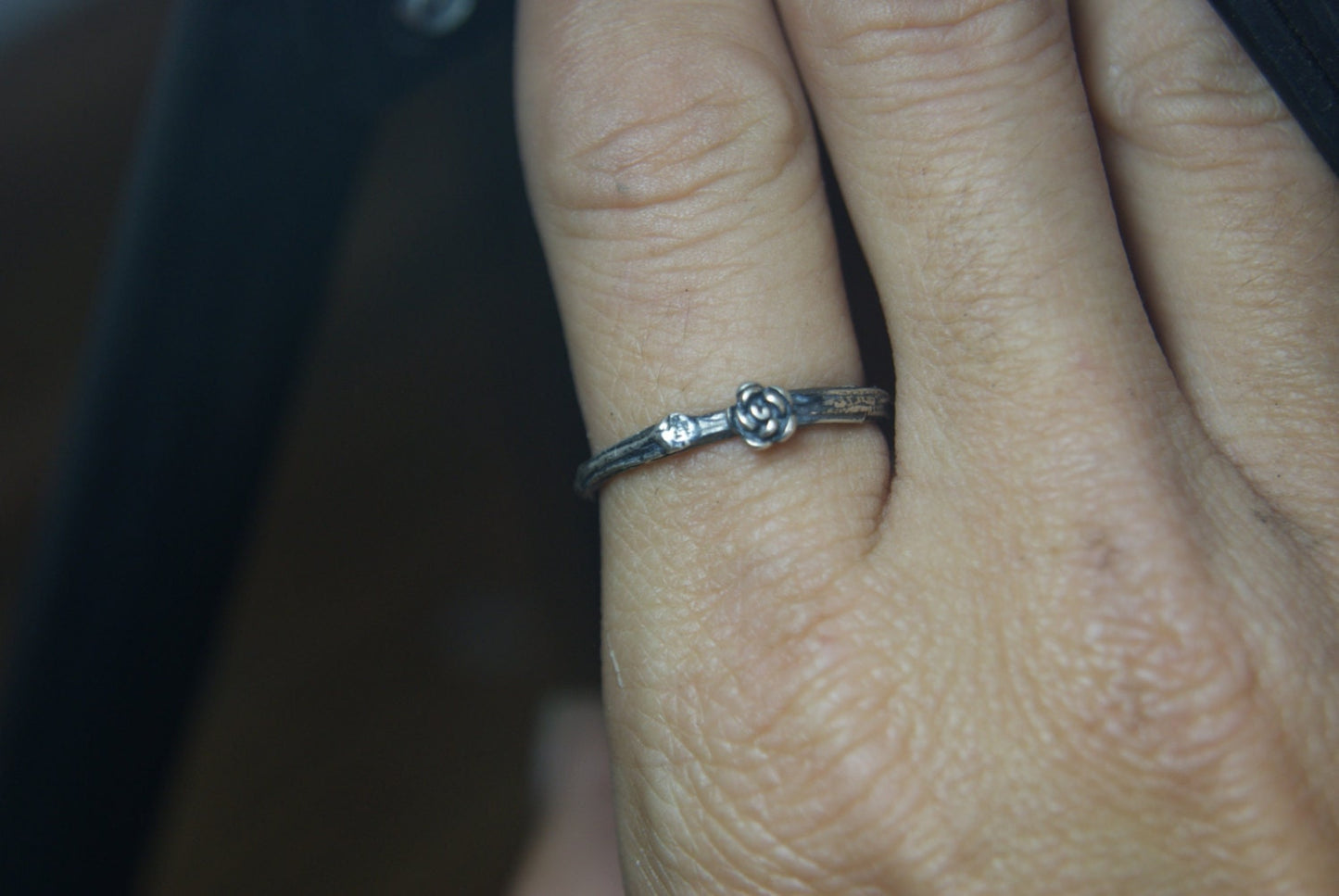 Sterling Silver Twig Wedding Band Silver Branch Ring Silver Band Ring Bridal Jewelry